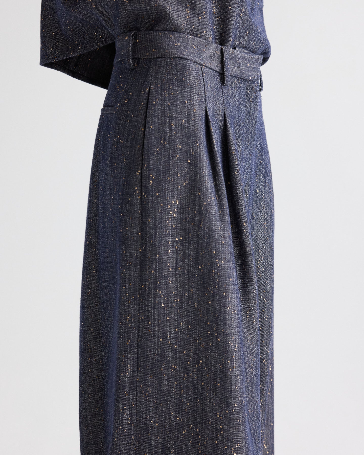 Avery Pant in Sequined Denim - Image 4