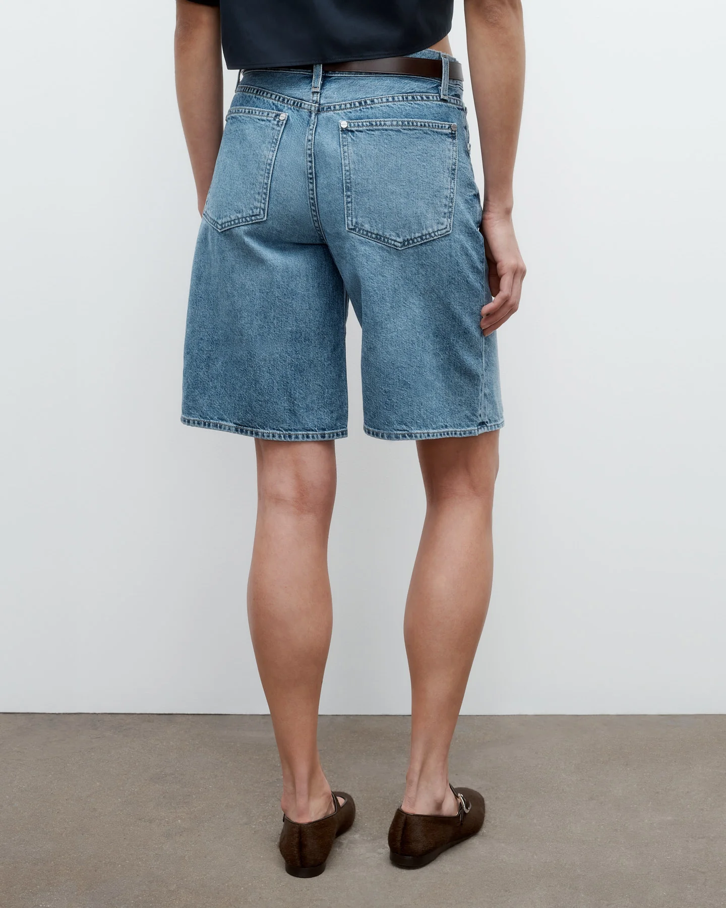 Bennie Short in Vintage Denim - Image 4