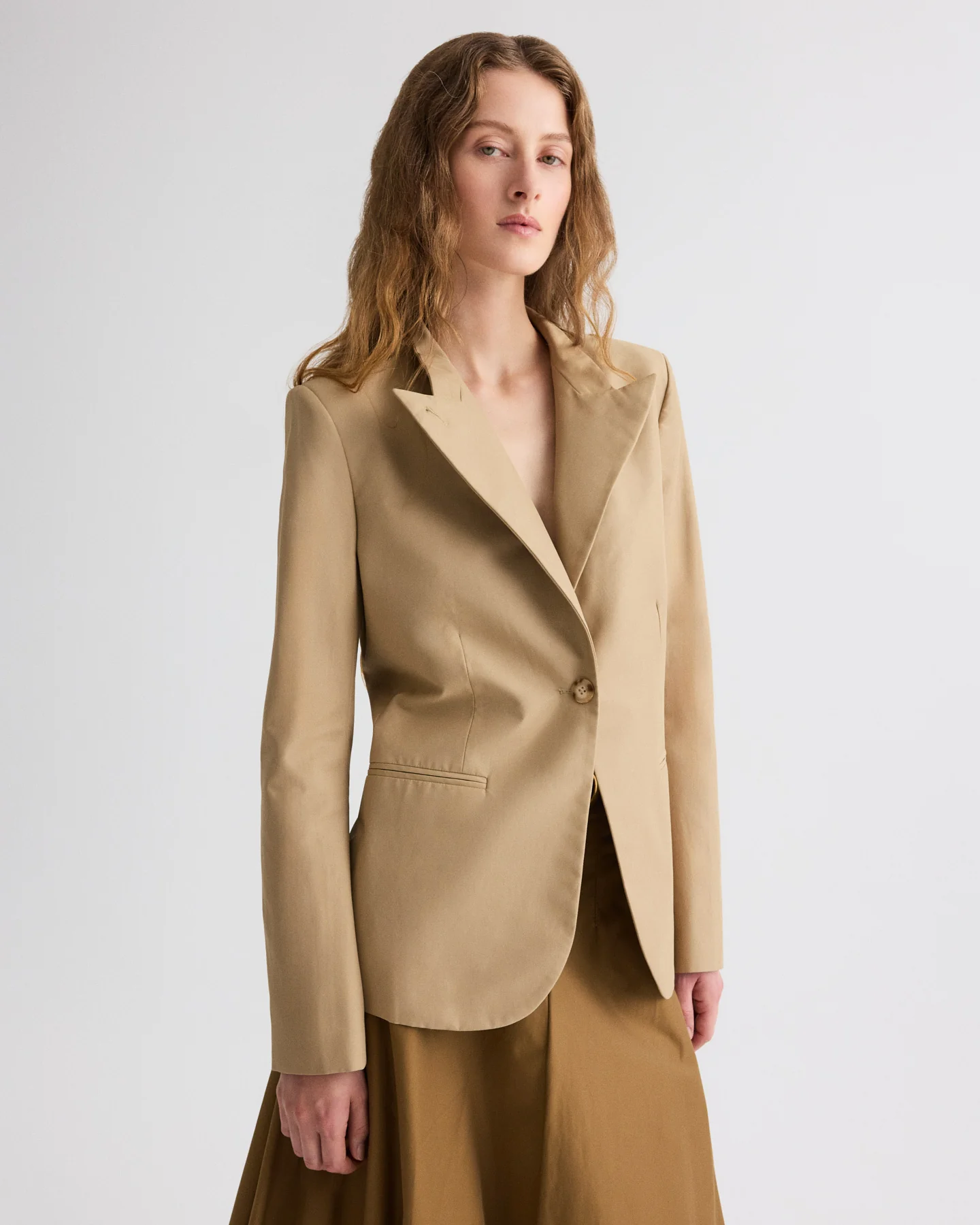 Buttoned Up Blazer in Water Repellent Twill - Image 5