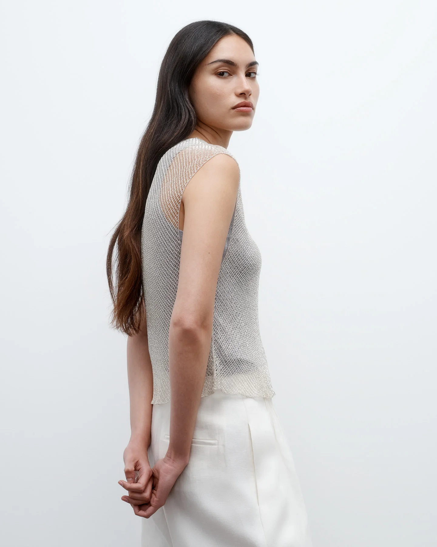 Chloe Top in Cross Hatch Beading - Image 3