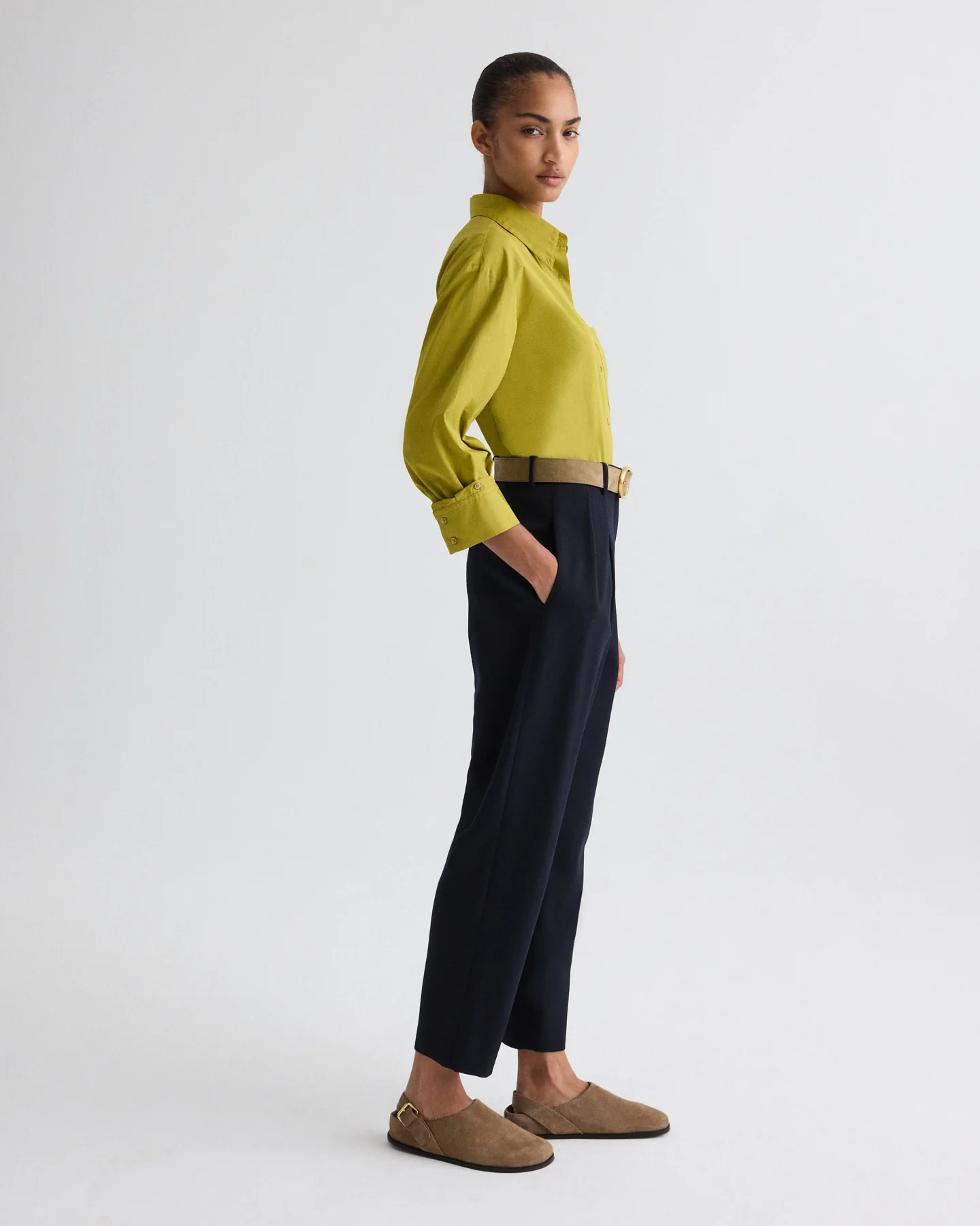 Cornelia St. Pant in Cavalry Twill Suiting - Image 4