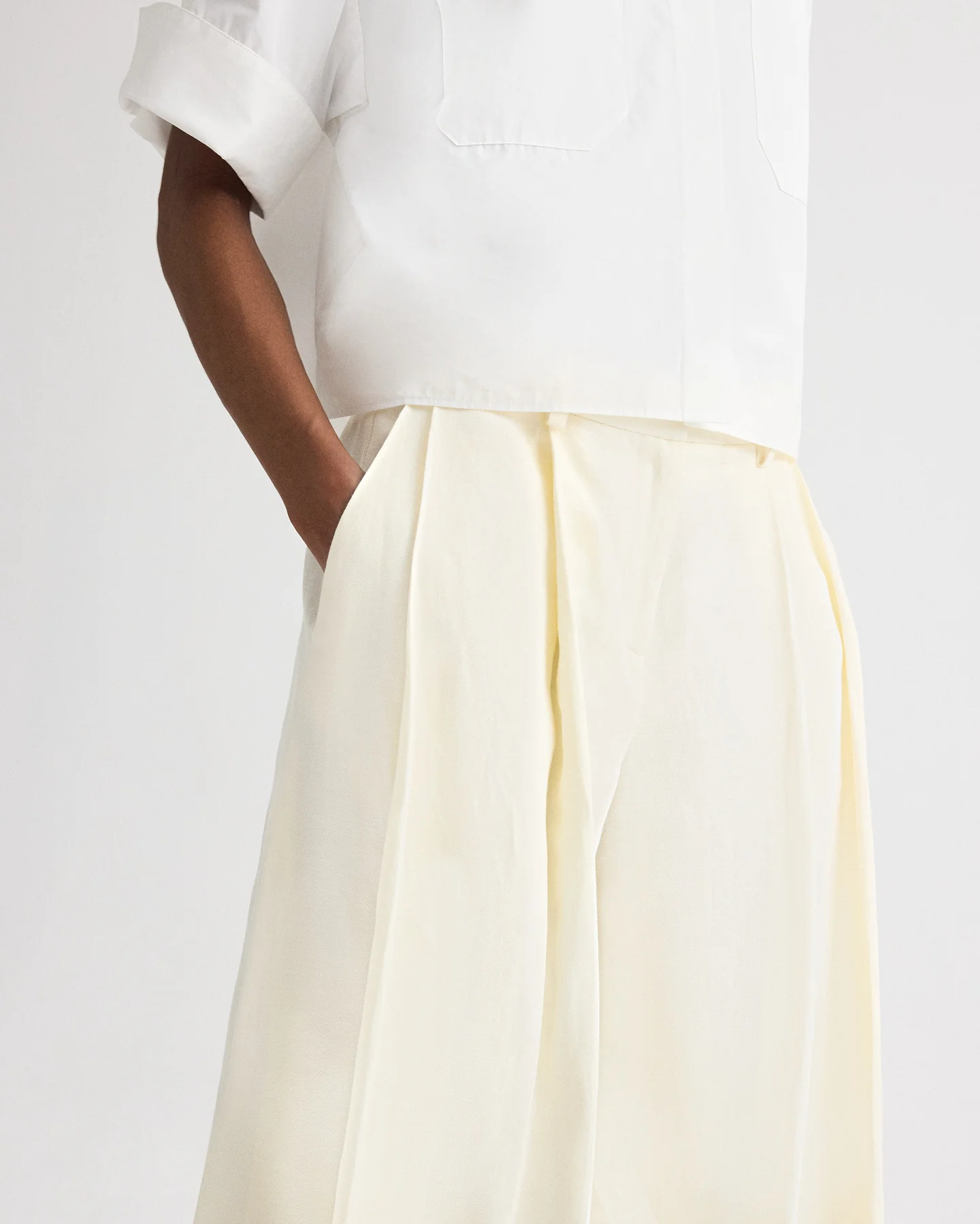 Crosby St. Pant in Cotton Linen Suiting - Image 3