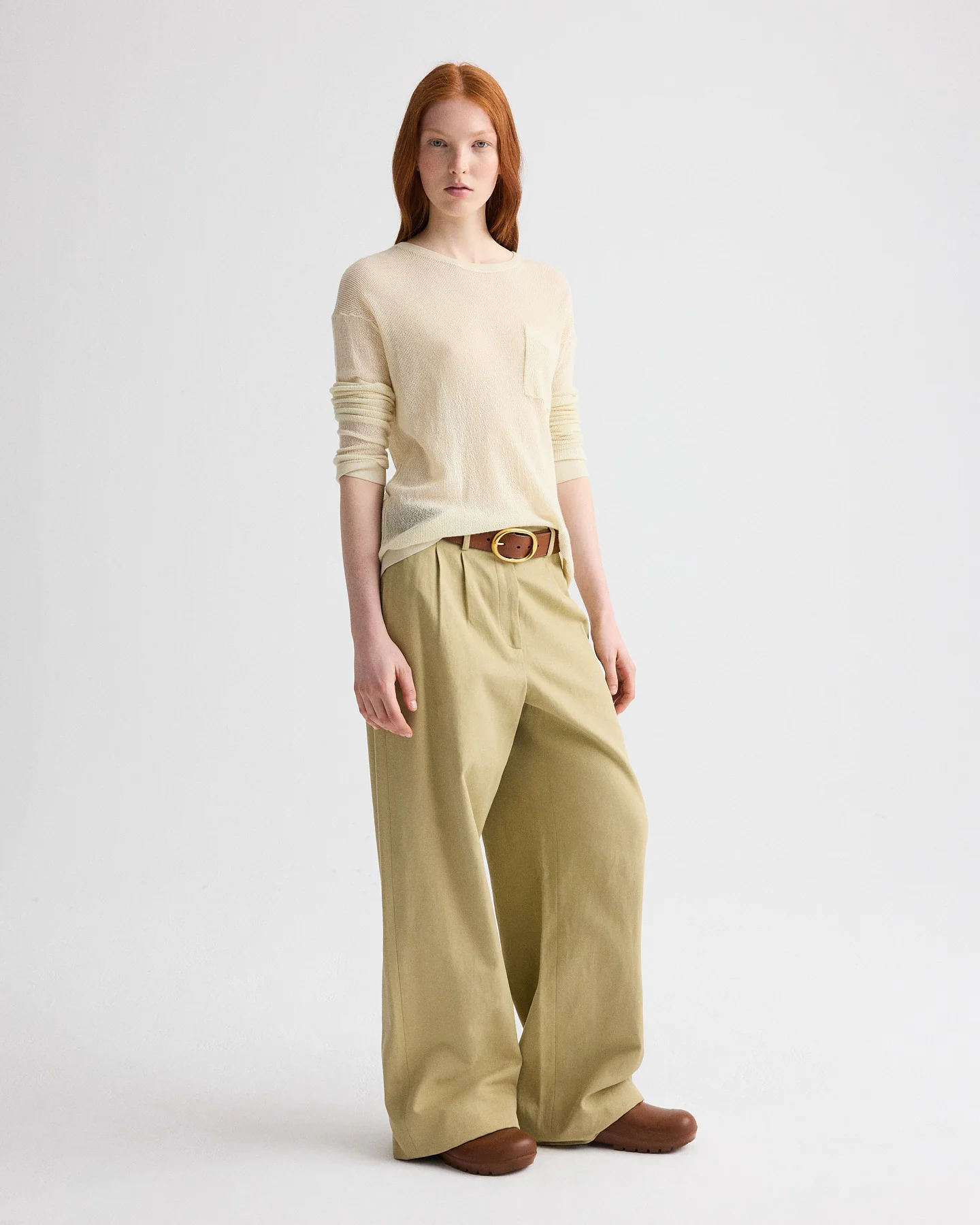 Delilah Pant in Cotton Linen Twill - Image 3