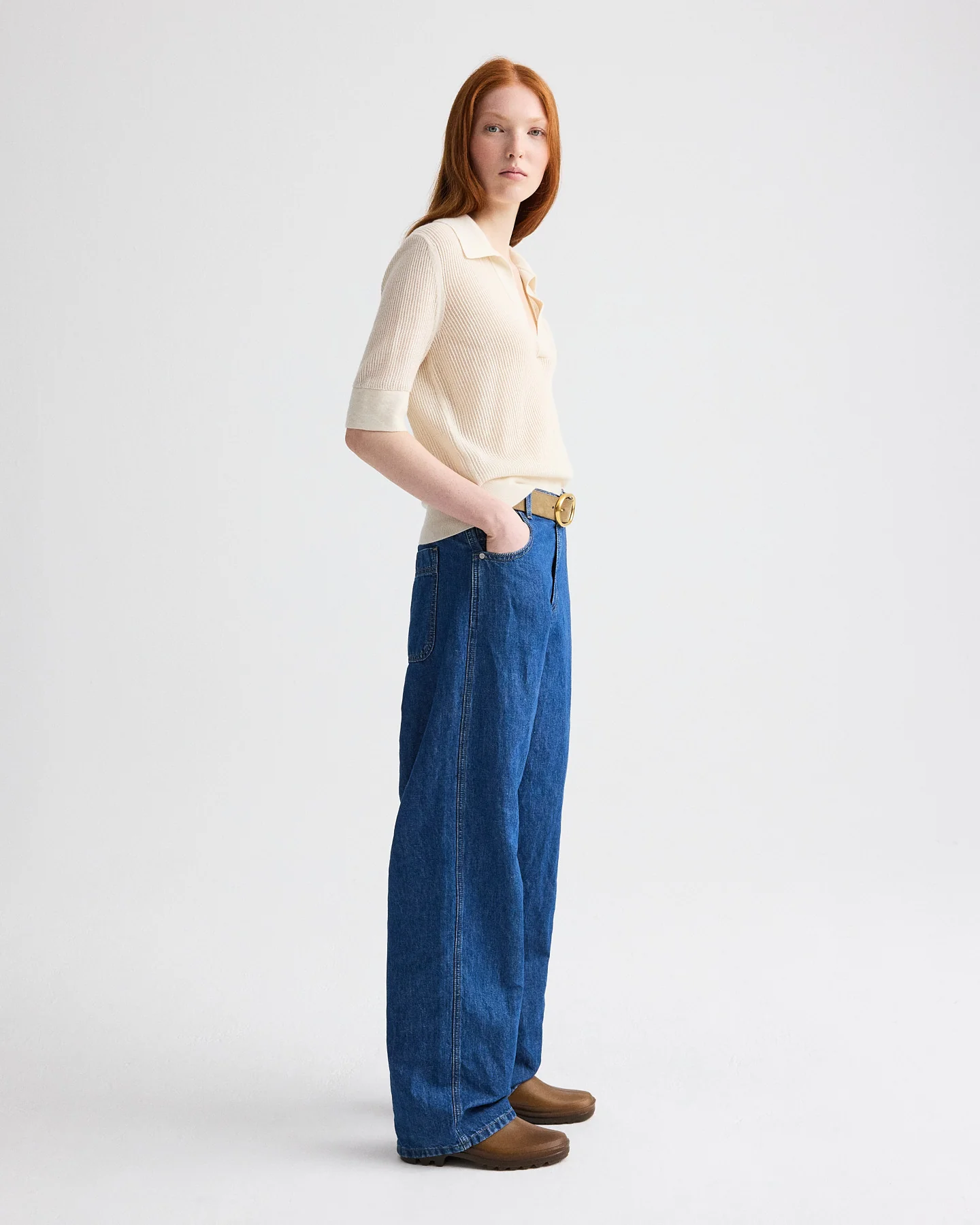 Easy Boy Jean in Linen Cotton Denim - Image 5