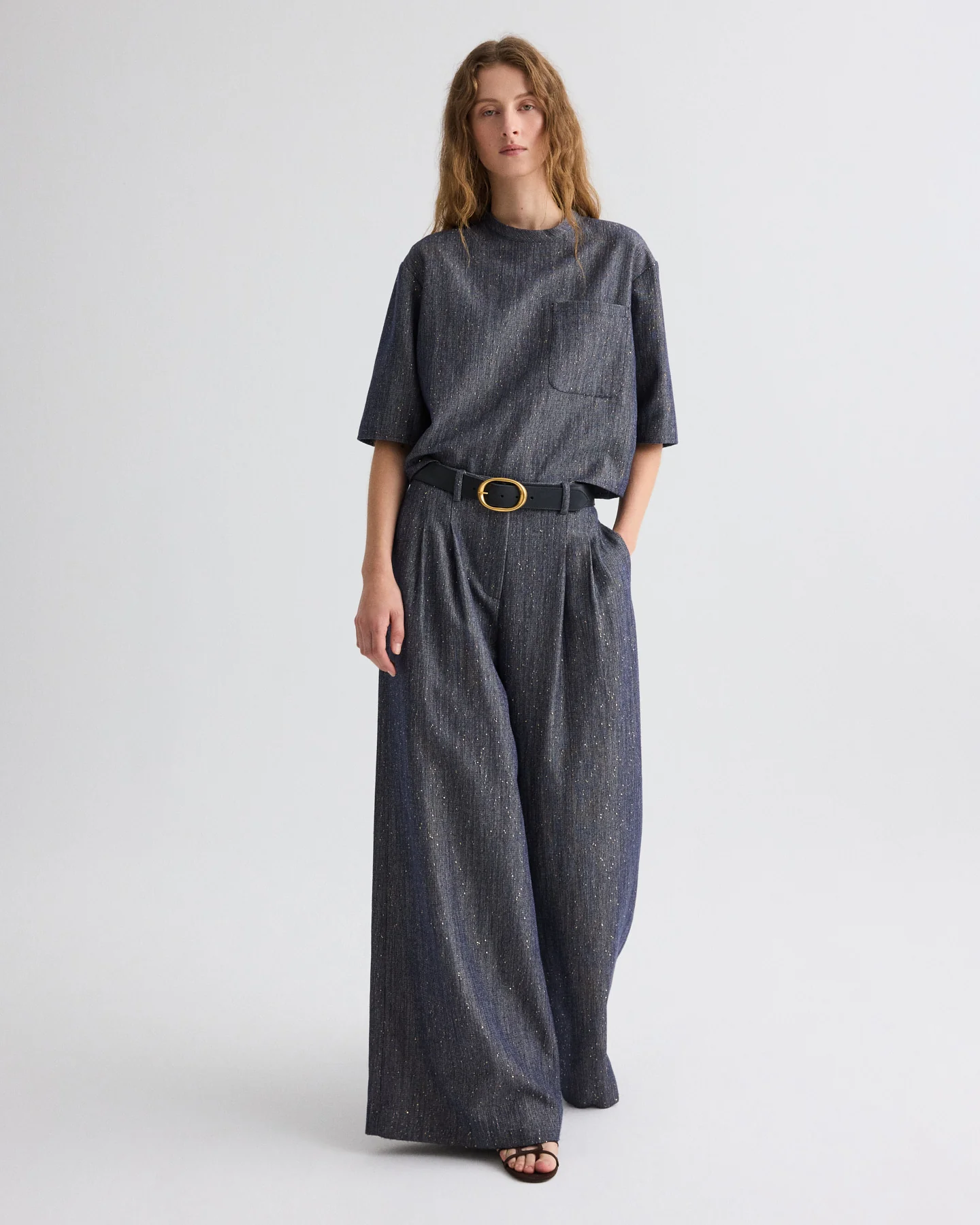 Ex T in Sequined Denim - Image 3