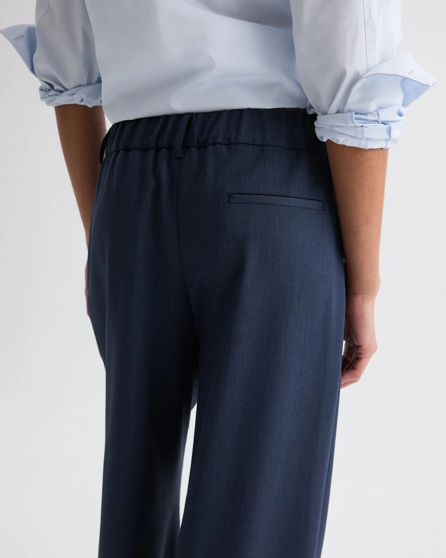 Hudson St. Pant in Denim Look Suiting - Image 4