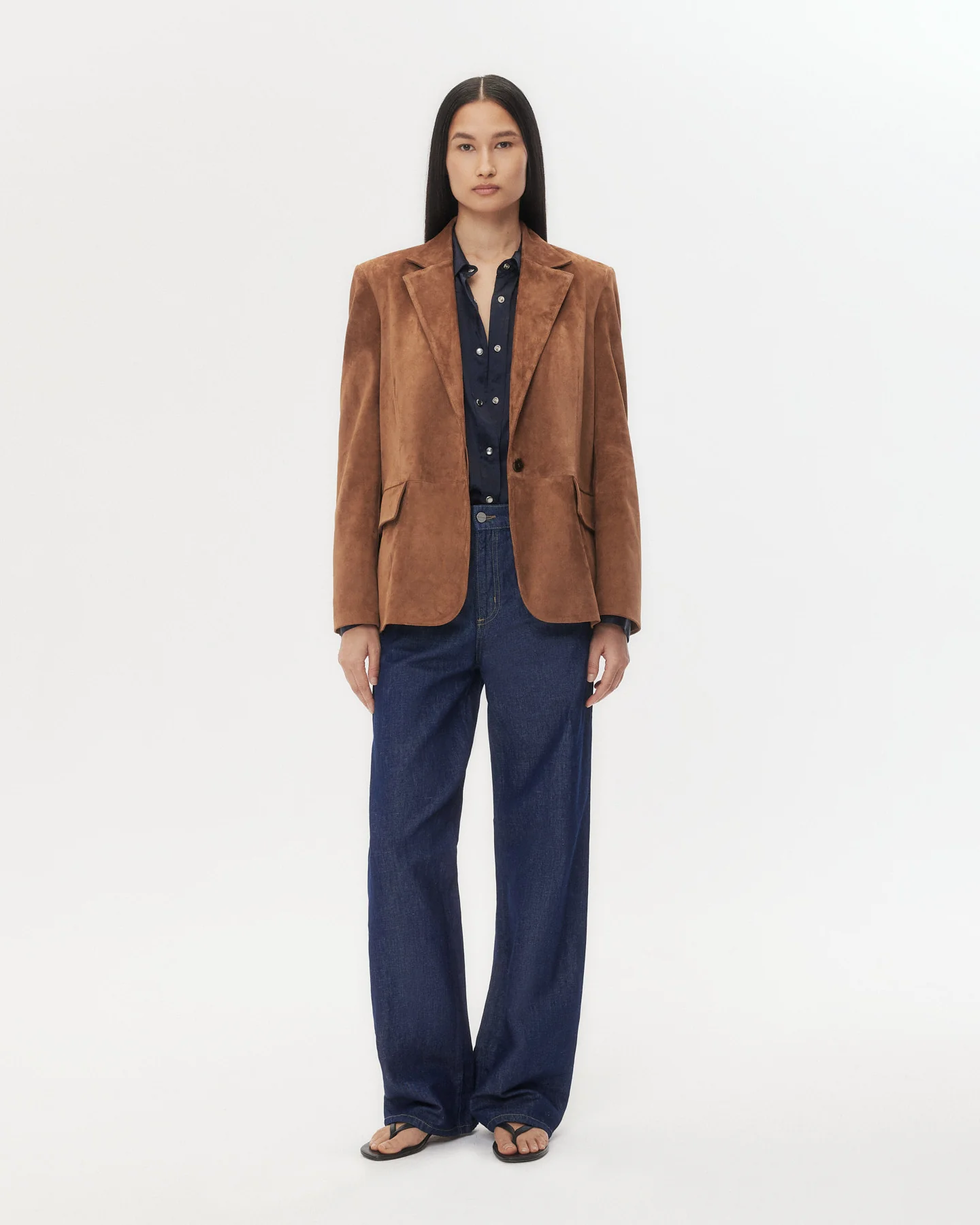 Jillian Blazer in Heavy Suede - Image 3