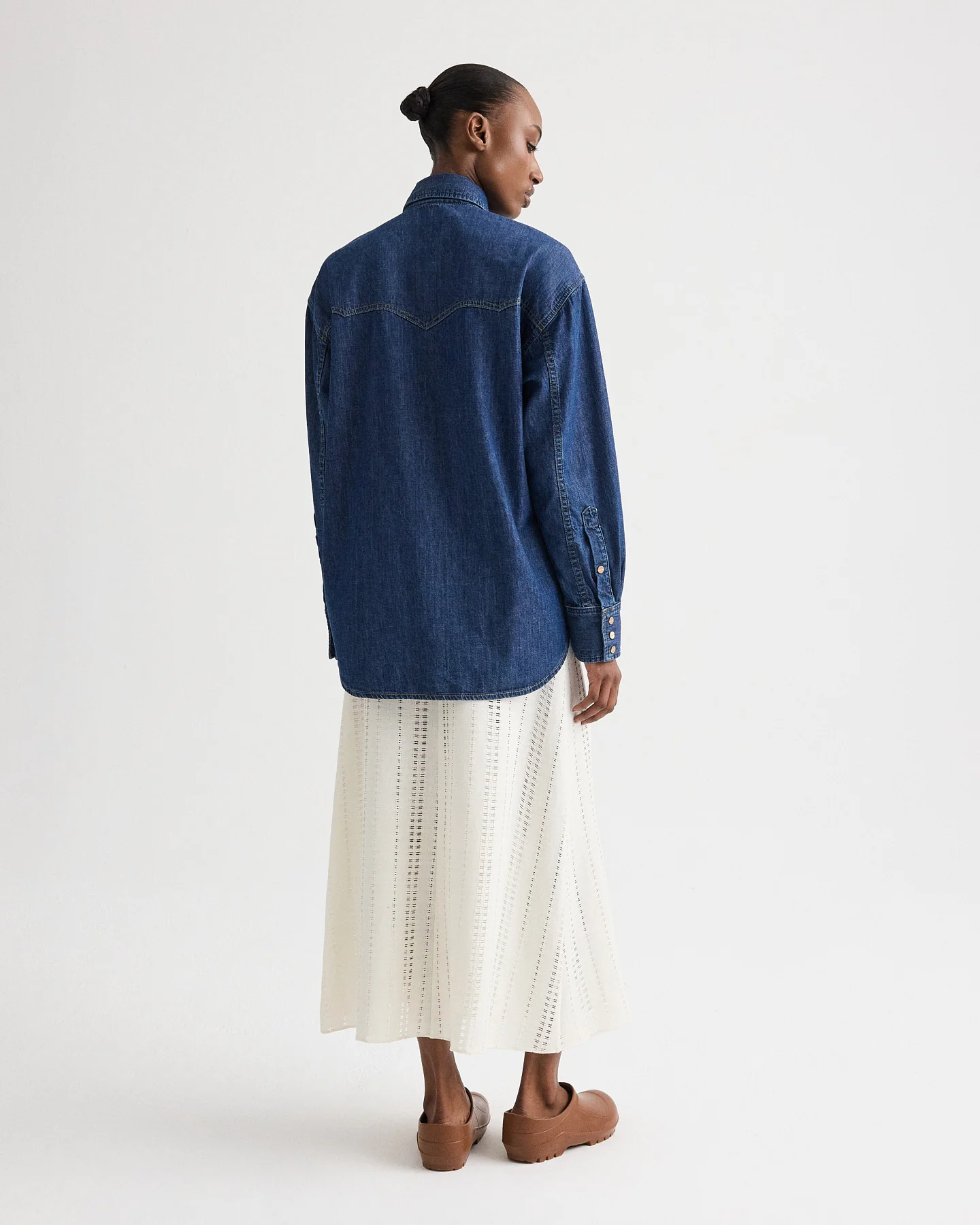 OG Supersized Ranchers Shirt in Denim Shirting - Image 4