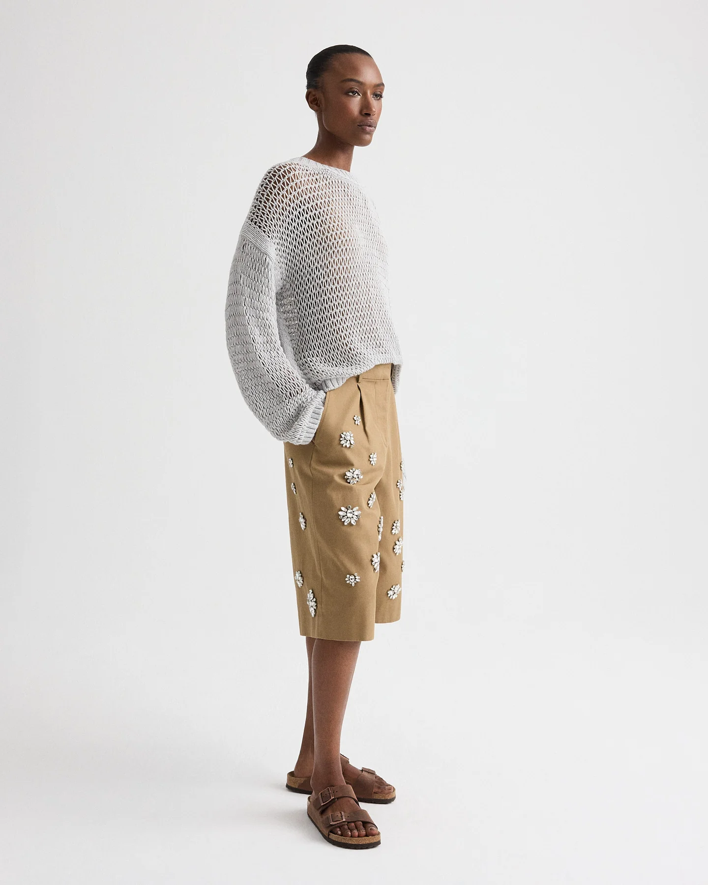 Open Range Sweater in Cotton Wool - Image 4