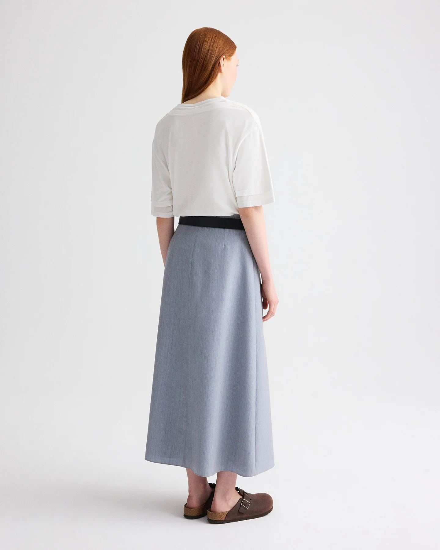 The A-Line Skirt in Compact Wool Suiting - Image 5