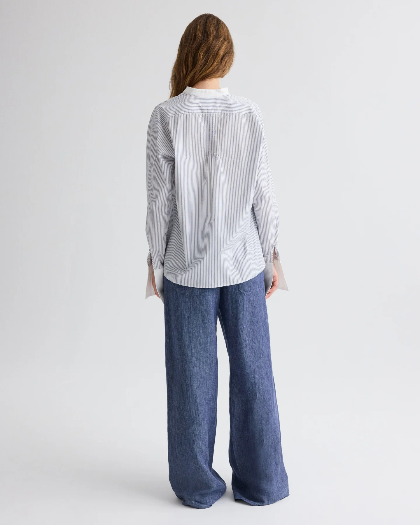 The Night Before Top in Micro Hairline Stripe - Image 5