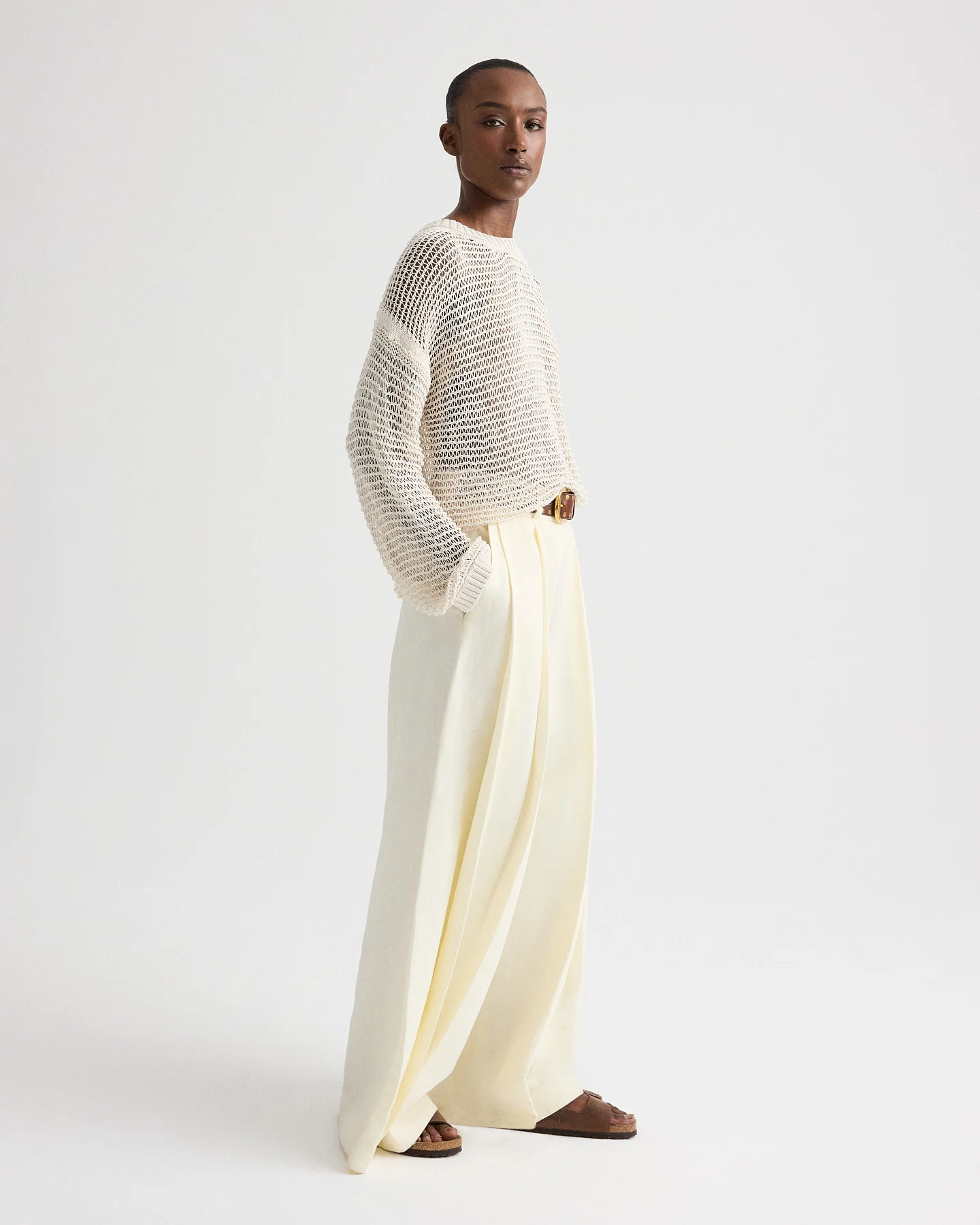 Crosby St. Pant in Cotton Linen Suiting - Image 4